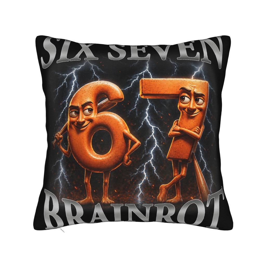 Tung Tung Sahur Funny Ramadan Gym Meme Pillow Cover Comfy Cushion Cover Novelty Pillow Case For Couch Sofa Bedroom