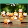 Orange Cat Wall Art Decoration With Micro Landscape Pvc For Bedroom And Living Room