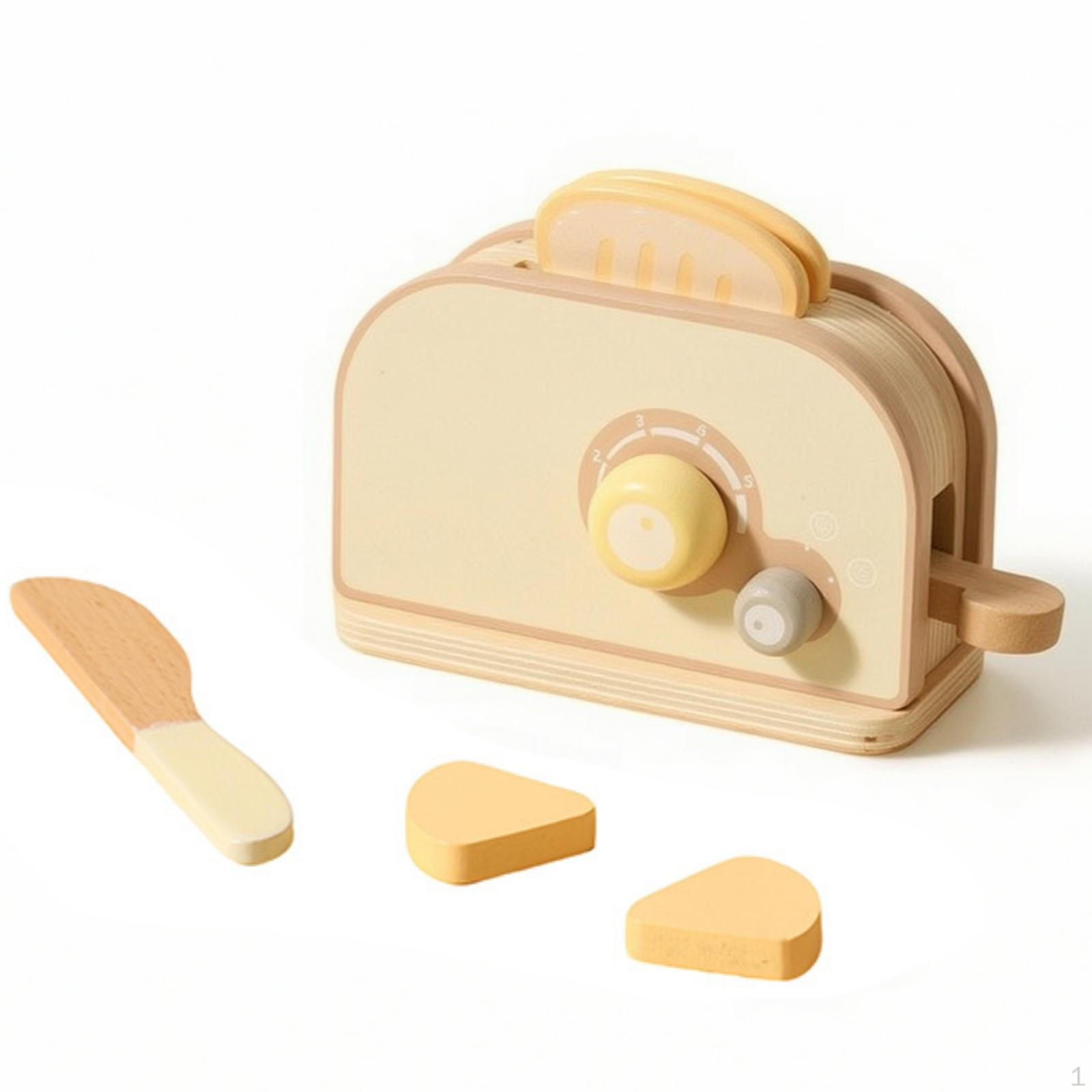Tabletop Culinary Play Set Pretend Wooden Kitchen Playset Compact Cooking with Utensils for