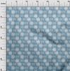 oneOone Tissu Coton Flex Imprimé Kasuri à Carreaux Tissu au Mètre Largeur 40 Pouces