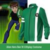 Ben10 Alien 3D Zipper Hoodie: Unisex Cosplay Sweatshirt for Daily Wear
