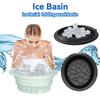 Built-in Ice Tray Foldable Face Ice Bath Bowl Silicone Ice Water Facials Bowl  for Skin Tightening