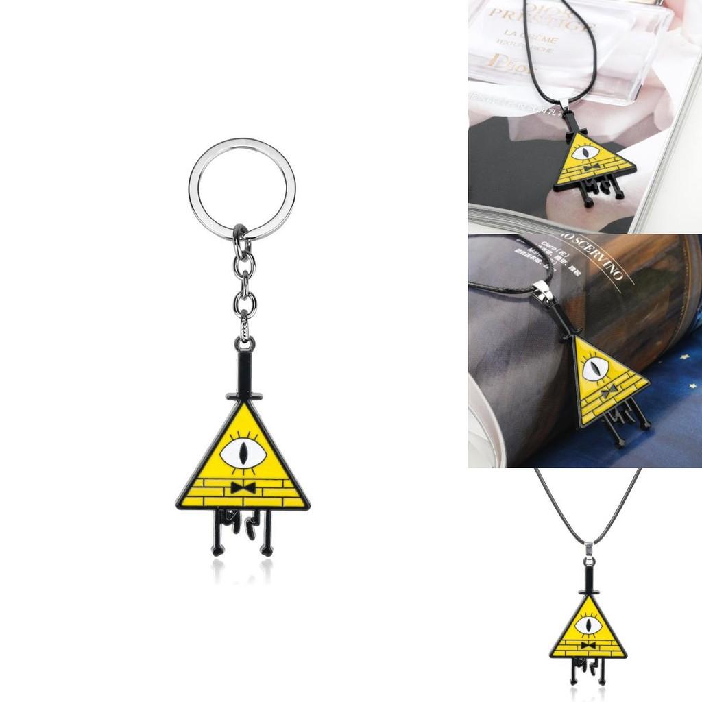 Gravity Falls Bill Anhängerkette aus Legierung mit galvanisierter Oberfläche für Cosplay und tägliches Tragen