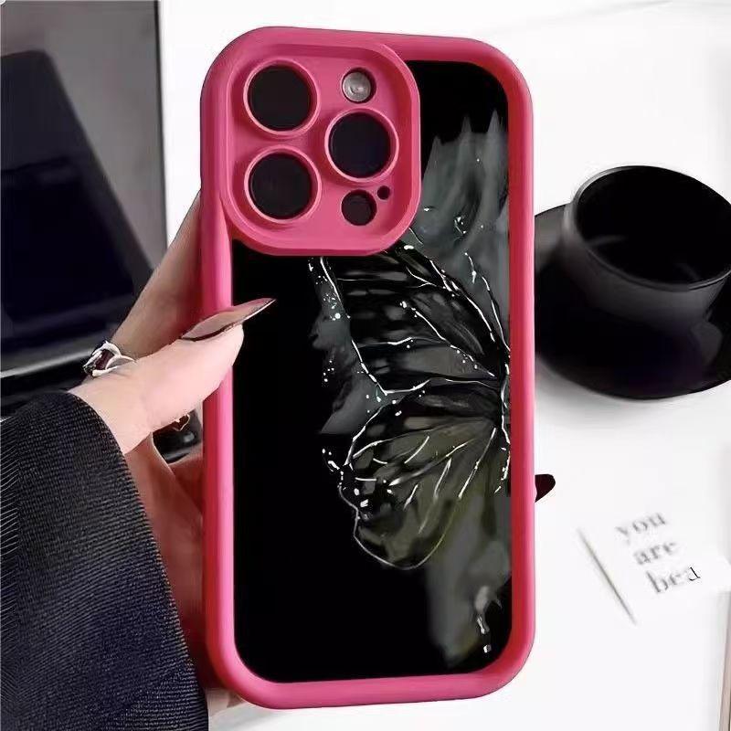 

Transparent Anti-Drop Phone Case with Lens Protector for Apple 15/14 Pro Max/13/12/11 – Perfect for Cross-border TikTok Trends iPhone 8 Plus