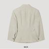 [She S miSS] Short Sleeve Linen Slim Fit Jacket Swwjkp22160 Ot