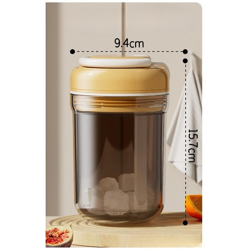 Drei-in-Eins-Eisbox-Wasserflasche, Begleitbecher mit Eiswürfelform, Wasserflasche mit Eisbox, Gepresster Lebensmittel-Eisbecher