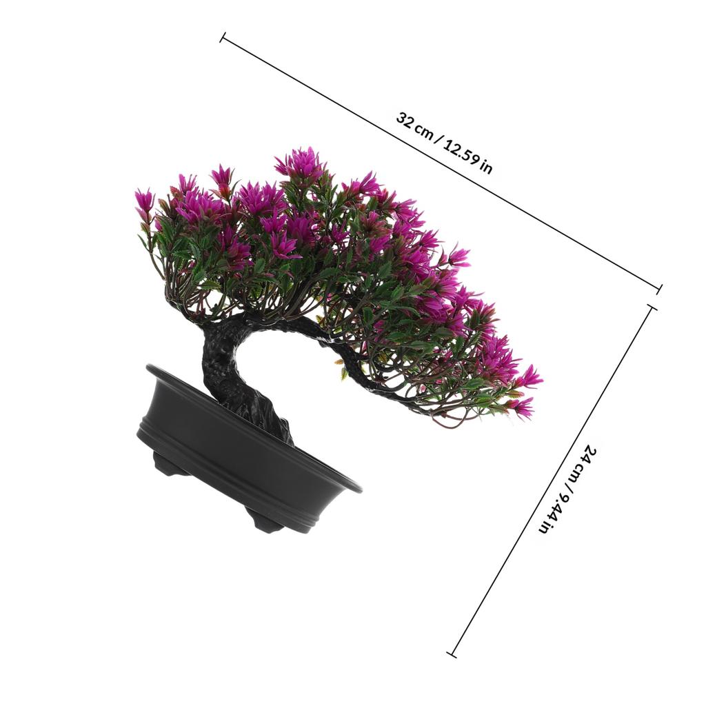 1pc Lifelike Artificial Bonsai Tree Simulation Green Plant Potted Mini Fake Flower for Home Office Decor Imitation Pine Ornament