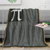 Pi Number Math-Themed Flannel Blanket - Cozy Pi Day Gift for Students Teachers Mathematicians