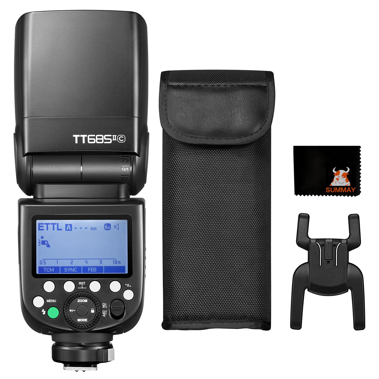 

GODOX TTL Flash for Canon EOS Quick Release TCM Instant GN60 Manual Recycle Godox X Technical Approval Mark TT685II-C On-Camera Cameras, 1/8000s чёрный