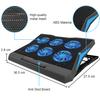 Nuoxi Q3 Factory Direct Stock Plastic Six Fans Laptop Cooling Pad Mute Speed Adjustable Height 17'' Inch