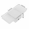 Easy Installation AC85-265V LED Wall Sconce White Acrylic Wall Lamp Rectangular Dimmable Wall Mount Light Bedroom