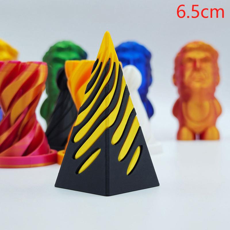 1Pc Kids 3D Printed Spiral Cone Fidgeting Toy Impossible Pyramid Passthrough Sculpture Antistress Anxiety Relieving Adults Toy