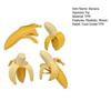 Realistic Peelable Banana Squeeze Toy Soft TPR Fidget for Stress Relief Cute Fruit-Shaped Decompression Gadget for Kids Adults