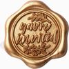50Pcs You're Invitation Wax Seal Stickers, Envelope Seal Stickers Envelope Seals Self Adhesive Gold Stickers for Wedding