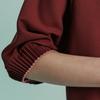 Maxza Pleats Round Neck 5 Sleeve Blouse Zc06qb600on