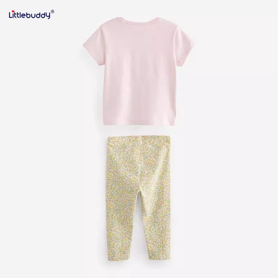 Littlebuddy Summer Kids T-Shirt Set 2-7 Years Old, 2-Piece Outfit, Round Neck Short Sleeve