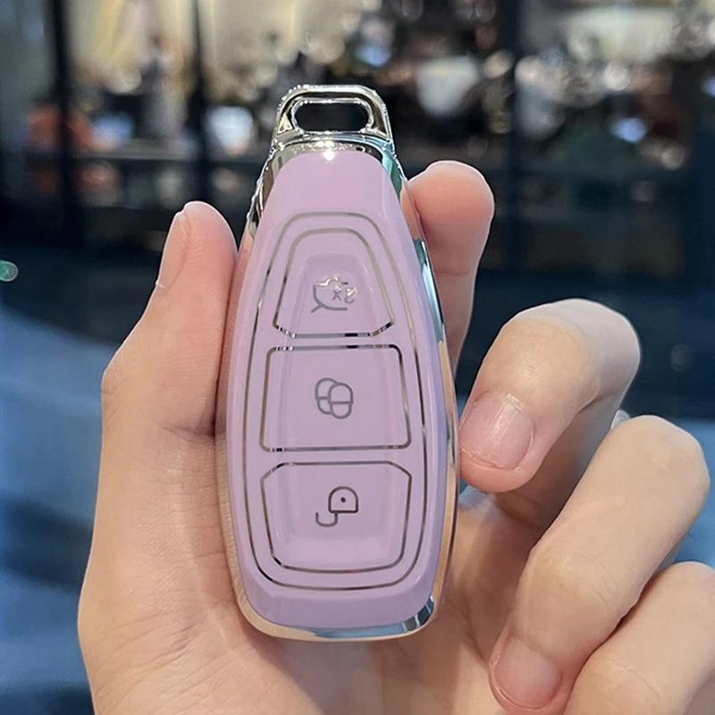 

Tpu Shell Fob For Ford Fiesta Focus 3 4 Mondeo Ecosport Kuga Focus St Car Remote Smart Key Case Cover Protector Accessories