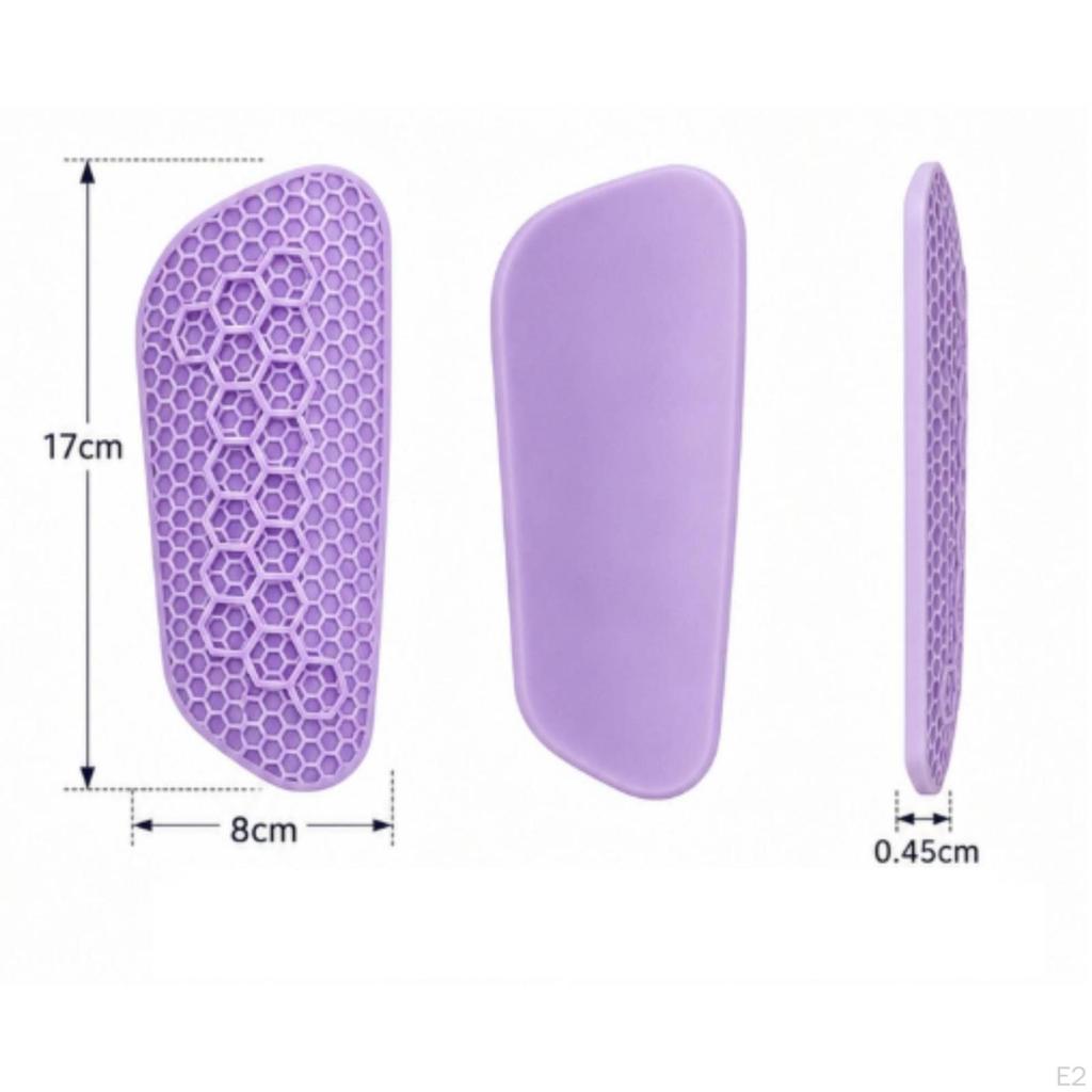 Silicone Shin Guards Flexible Gear Non-Bulky for Footballers