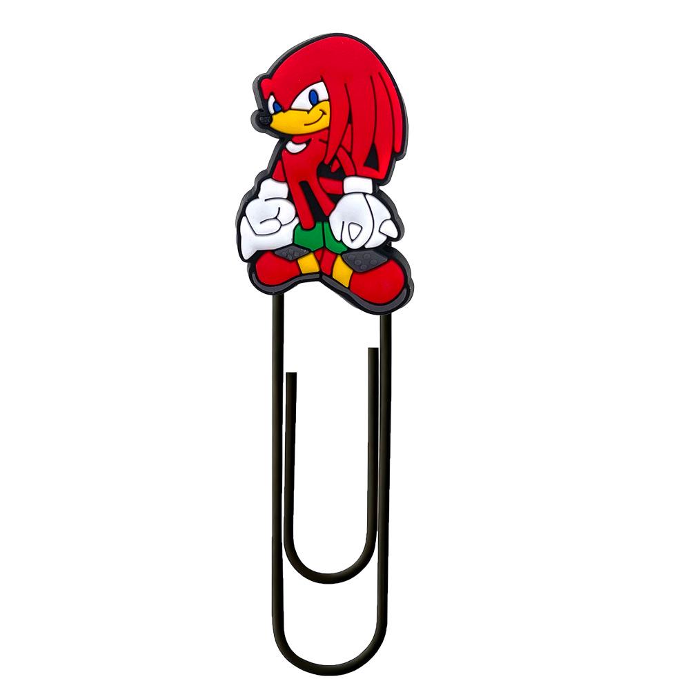 Sonic the Hedgehog Cute Metal Bookmark Paper Clip - Colorful DIY Stationery Ornament