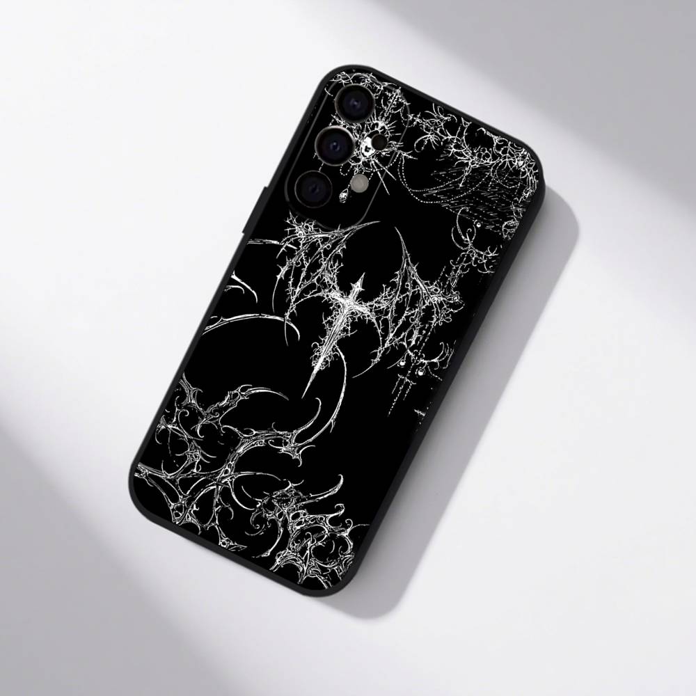 Gotische Coquette Cybersigilismus Handyhülle Für Samsung S25,S24,S21,S22,S23,S30,Ultra,S20,Plus,Fe,Lite,5G Schwarze Hülle