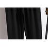 DIMANAF Summer 2025 Plus Size Women Loose High Waist Basic Elastic Pants Casual Trousers Long Wide Leg Pants