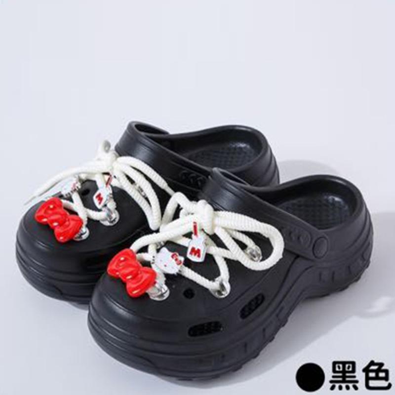 New hole shoes women's indoor and outdoor stepping on shit feeling comfortable and breathable eva slippers thick-soled slippers wholesale