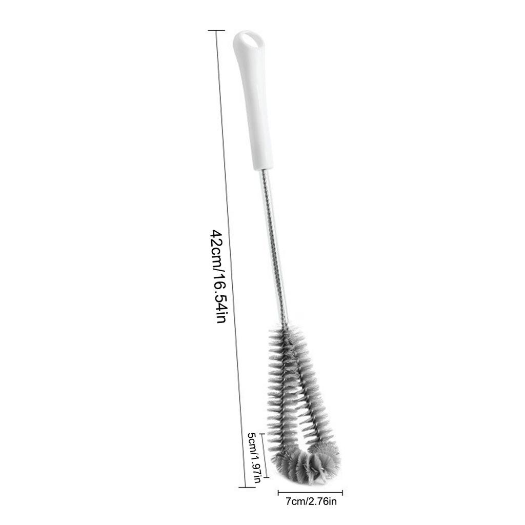 Long Black Bottle Cleaning Brush for Kitchen and Dining Room Perfect for Baby Bottles, Sports Bottles, Glassware, Cups, Glasses