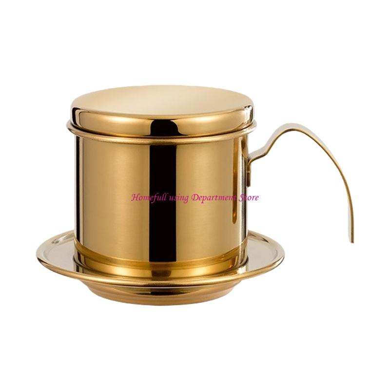  Quick Assembly Stainless Steel Filter Coffee Maker Dishwasher Safe Professional Vietnamese Coffee Dripper