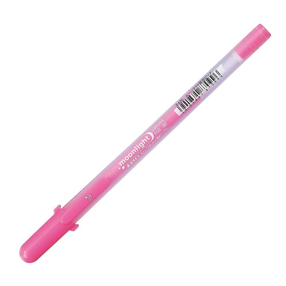 Sakura Craypas Ball Sign Moonlight Gel Ballpoint Fluorescent 10 Pen, Pink, pens, PGB#420(10)