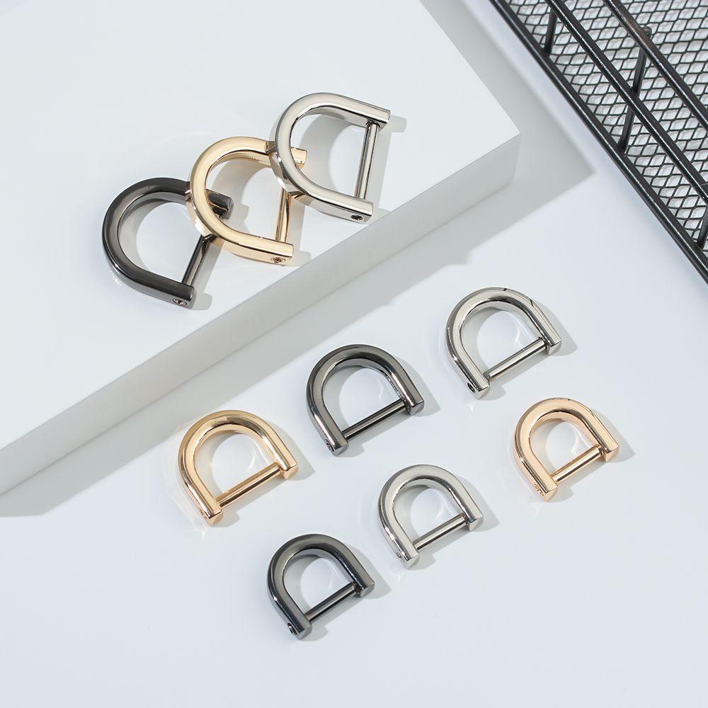 Belt Handle Shoulder Webbing Buckle Bag Strap Accessories Clasp Open Screw D Ring Buckle Leather Craft