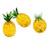 Handcrafts Crystal Pineapple Figurine Elegant Glass Artificial Fruit Sculpture Ornament for Home and Office Table Decors