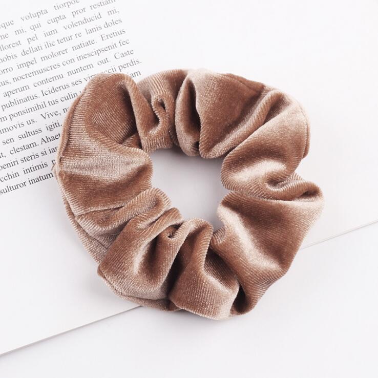 Elegant Velvet Hair Ring Scrunchie Women Girls Elastic Hair Rubber Bands Gum Accessories Tie Hair Rope Ponytail Holder Headdress