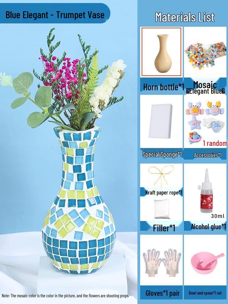 Mother s Day Handmade Mosaic Craft Kits: Creative Decorations & Vases for DIY Activities, Perfect for Dragon Boat Festival.