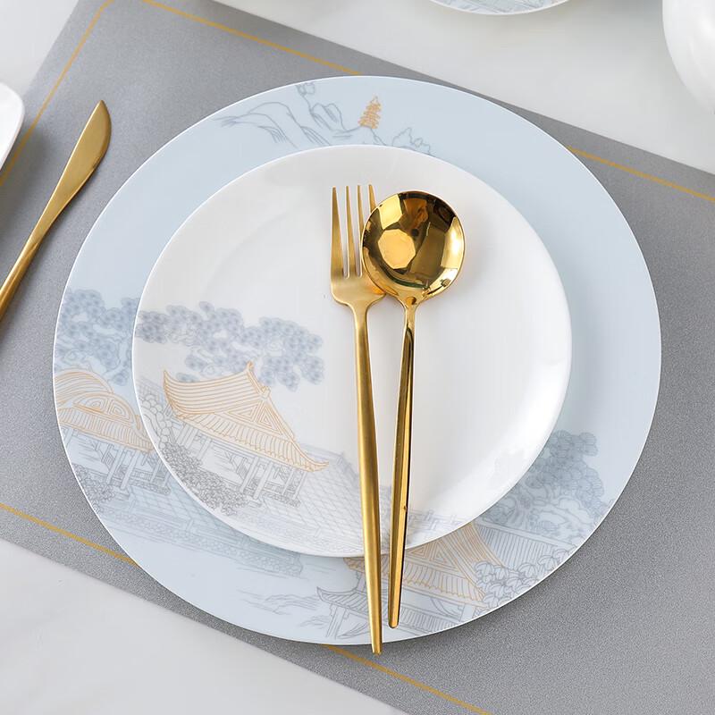 Elegant New Chinese Style Ceramic Tableware Set
