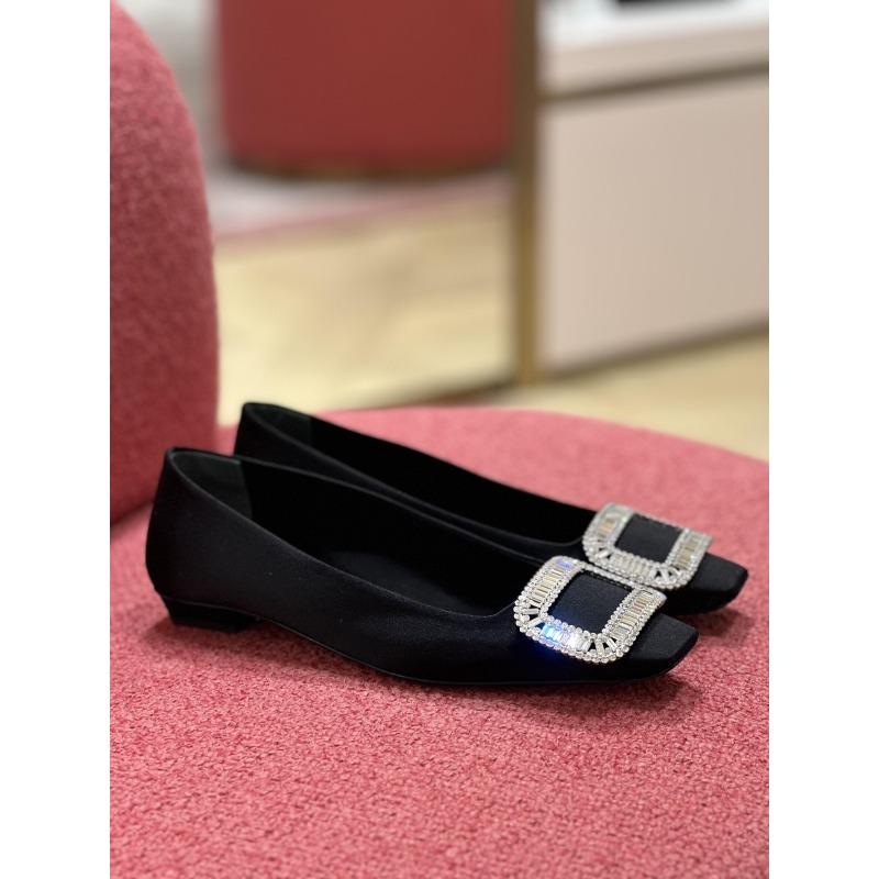 

Satin square buckle rhinestone shallow mouth grandma single shoes women s flat Mary Jane women s shoes 40
