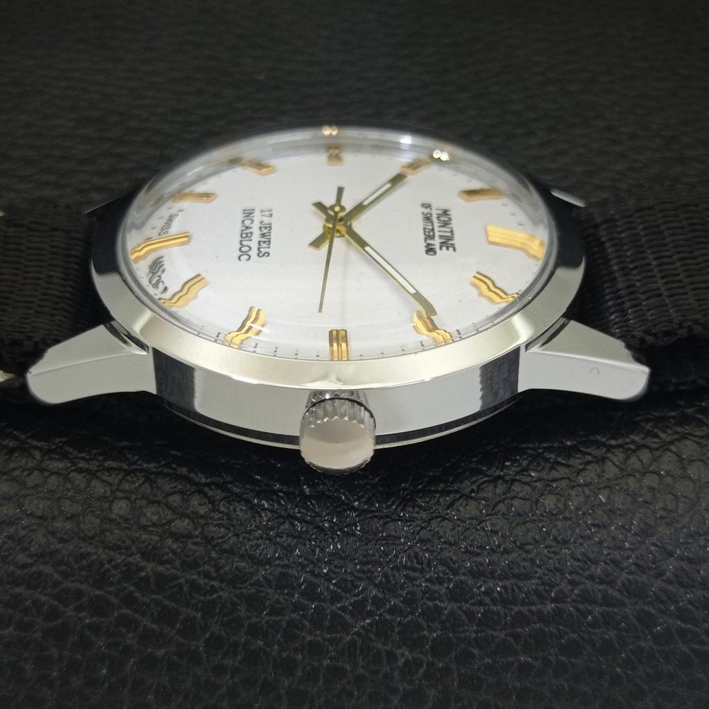 MONTRE HOMME VINTAGE MONTINE DE SUISSE 17J REMONTAGE 453e-a228318-2