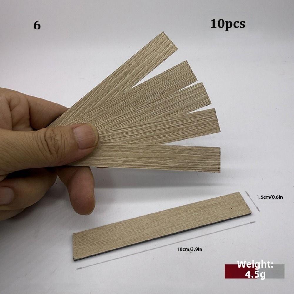 

10pcs Mini Wooden Flooring Multicolors Dollhouse Floor Tiles Fit 1:12 Dollhouse