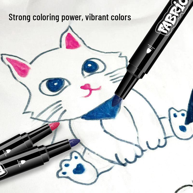 36 Fabric Markers - Washable, Non-Fading & Waterproof for Color Painting On Clothes & T-shirts