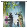 Zen Garden Peacock Sheer Curtains Bedroom Voile Curtain Living Room Window Sheer Curtains Kitchen Tulle Drapes