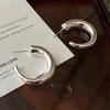 925 Sterling Silver Vintage Earrings For Women Trendy Simple Round Earring Jewelry Prevent Allergy Party Accessories