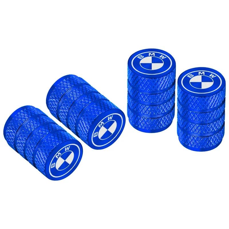 4Pcs Car Tire Valve Stems Cap Knurling Style Tire Valve Cap Aluminum Tire Wheel Stem Air Valve Cap for BMW M E90 E91 E92 X3 X5