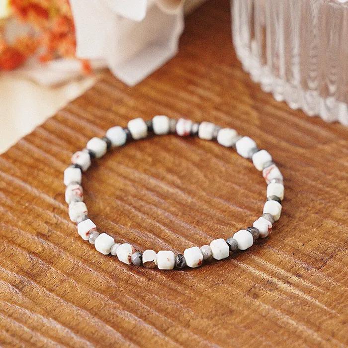 Cut Jade 6-Cut Sorbus Stone Mix Gemstone Bracelet (C2501AC1218_MT)