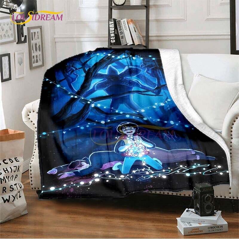 Hot Netflix Movie Stranger Things Blankets for Beds Soft Flannel Blanket Queen Size Home Decor Bedding Cover Kids Gift Picnic