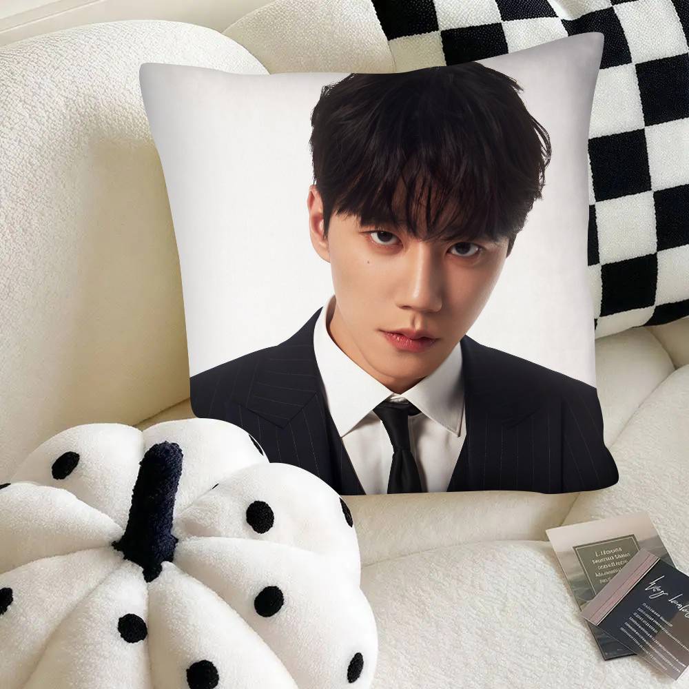 Kpop Hot Singer Lee JJun Young Pillow Case Fashion Square Pillowcase Bedroom Sofa Room Ins Decoration Leisure