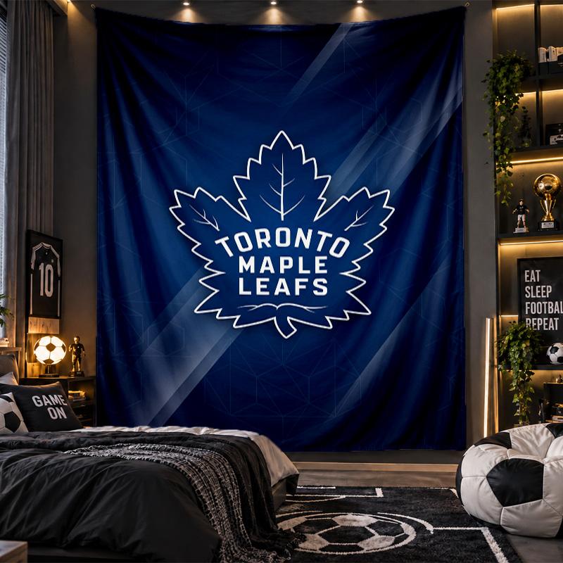 Wall Hanging Tapestry Toronto Maple Leafs Print Cloth for Living Room Bedroom Home Decor