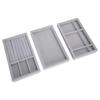 3pcs Professional Jewelry Tray Stackable Earring Necklace Ring Display Tray Organizer