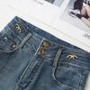 Women's High-Waisted Micro-Flared Jeans - New Spring/Autumn 2024 Retro Slimming Style