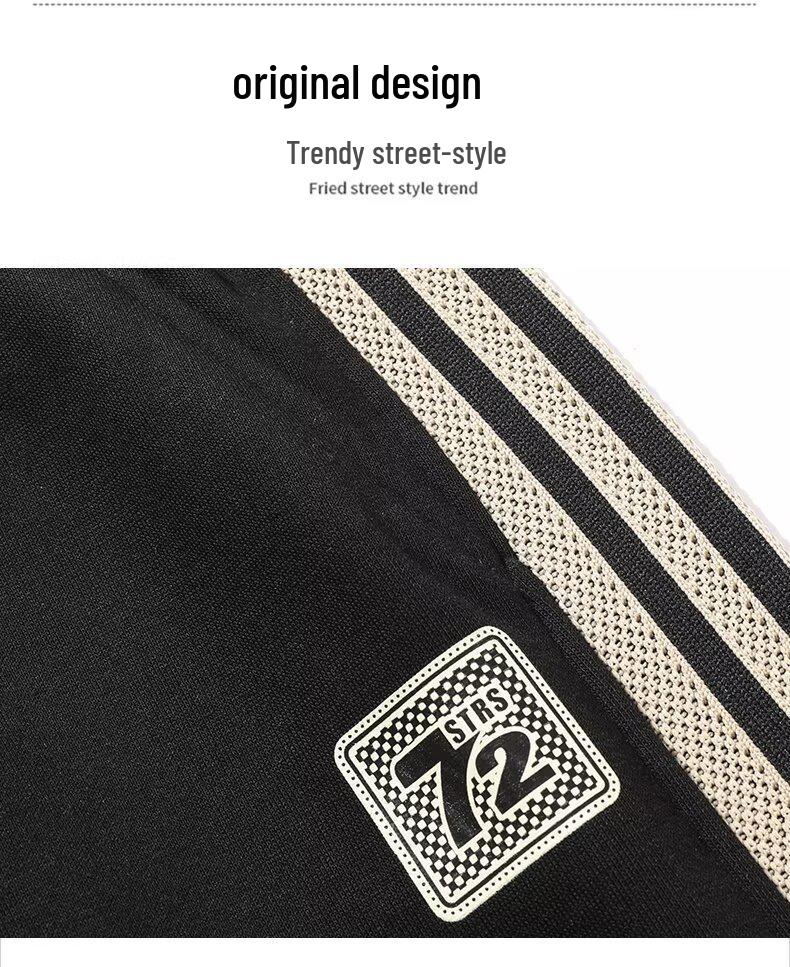 2025 Men's Casual Sports Hoodie and Joggers Set with Three Stripes