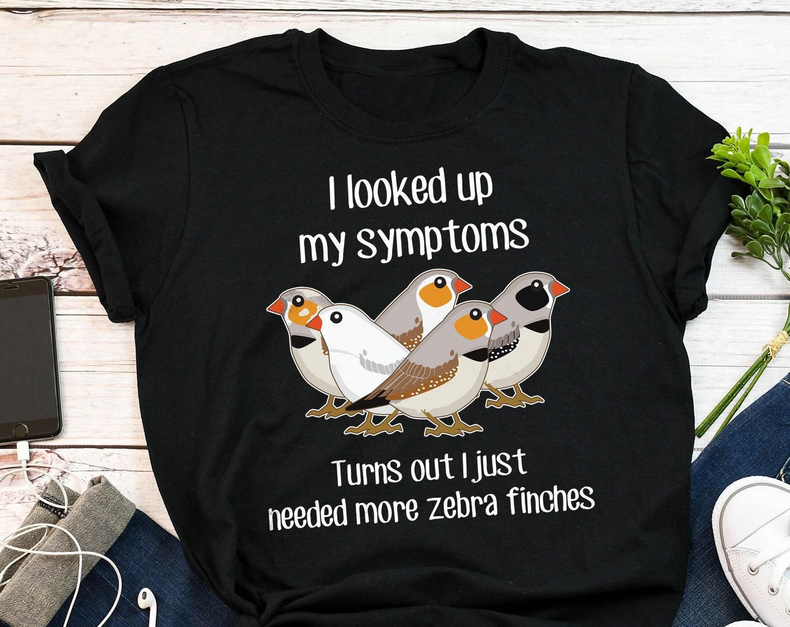 Zebra Finch Shirt, , , Bird Lover Gift, Pet Zebra Finch T-shirt, Funny Bird Mom Tshirt, Dad, Cute Pied Penguin White Black Cheeked 100