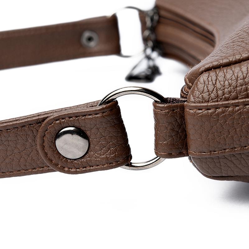 PU Umhängetasche Damen Achseltasche Tasche für Mütter mittleren Alters Umhängetasche